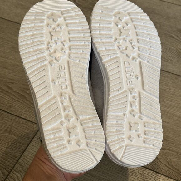 Hey Dude Wendy Glitter Sparkle Womens Size 6 Slip On Casual Shoes Smoke Quartz - Picture 7 of 8